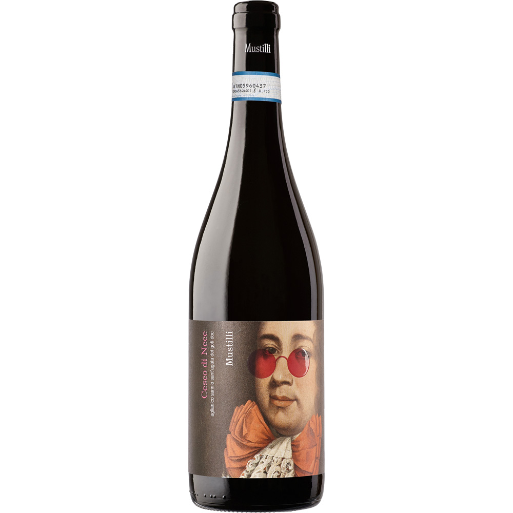 foto bottiglia vino Cesco di Nece Aglianico Sant'Agata dei Goti DOC Mustilli